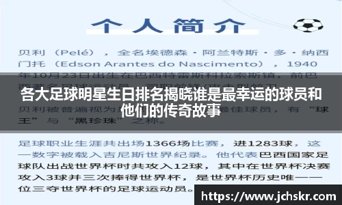 各大足球明星生日排名揭晓谁是最幸运的球员和他们的传奇故事